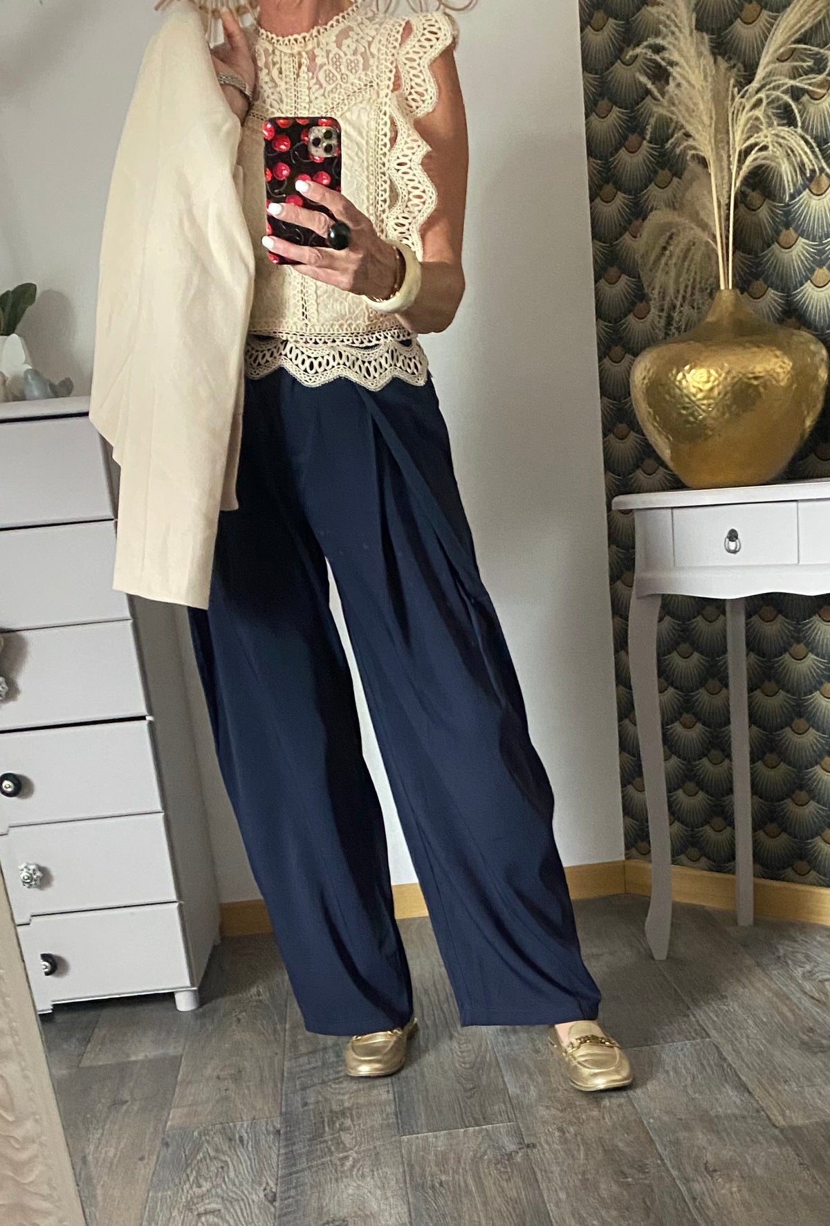 TOP AMANDA  ECRU TAILLES : S/M/L