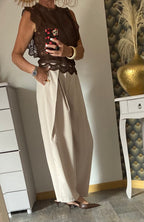 TOP AMANDA  CHOCO FONCE TAILLES : S/M/L