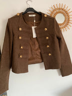 VESTE ELSA CHOCO TAILLES : S/M/L