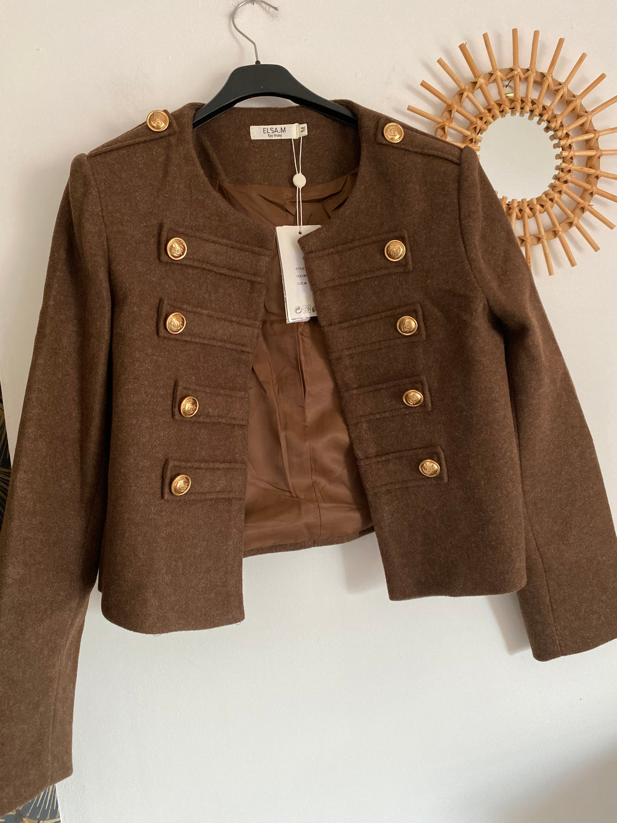 VESTE ELSA CHOCO TAILLES : S/M/L