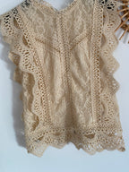 TOP AMANDA  ECRU TAILLES : S/M/L