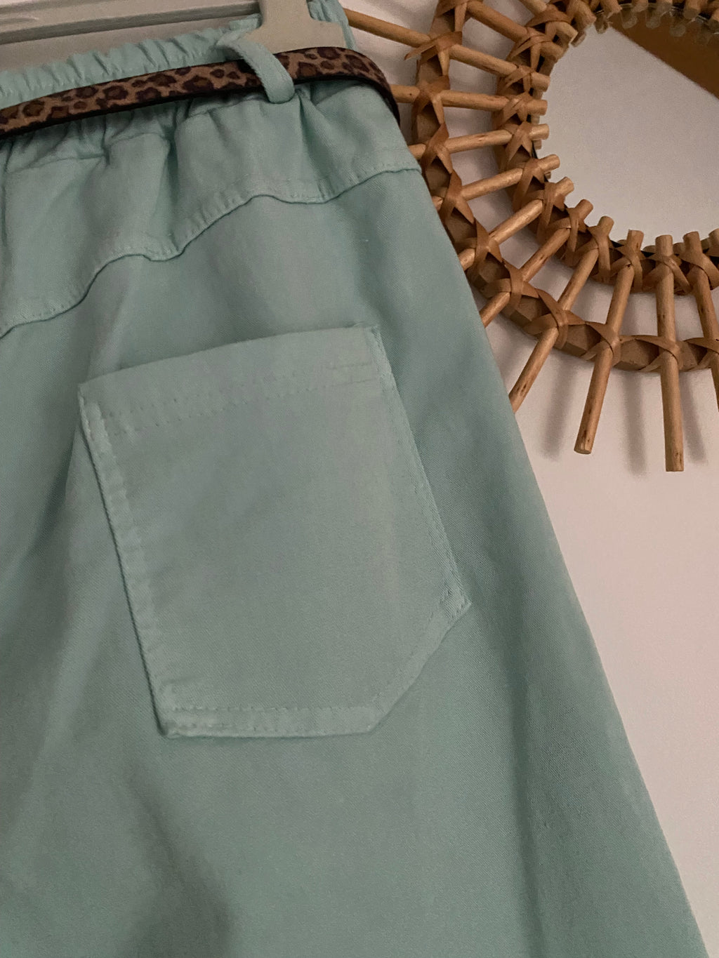 PANTALON CARLA VERT D 'EAU TU 38/44