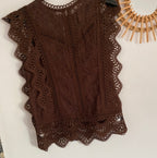 TOP AMANDA  CHOCO FONCE TAILLES : S/M/L
