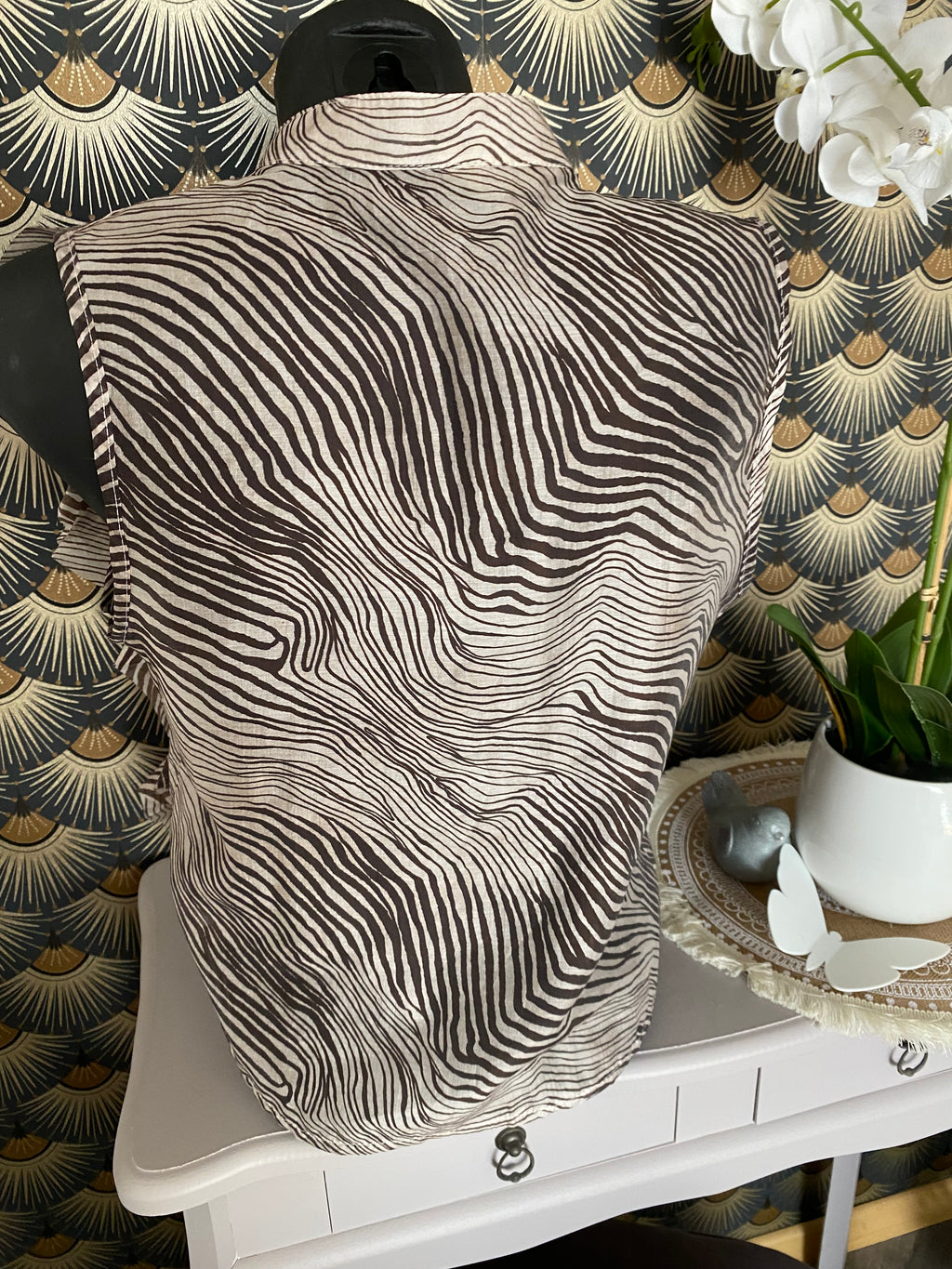 TOP FROUFROU ZEBRE CHOCOLAT  TU 36/42