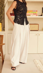 PANTALON PALAZZO BARREL BEIGE  TAILLES XS/S/M/L