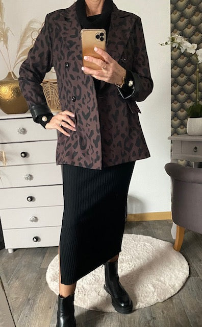 VESTE BLAZER LEO CHOCOLAT       S/M/L/XL/XXL