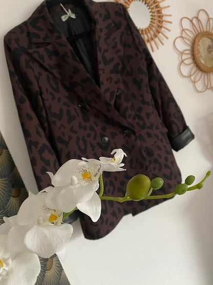 VESTE BLAZER LEO CHOCOLAT       S/M/L/XL/XXL