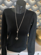 PULL MADIE  NOIR  TAILLE S/M OU L/XL