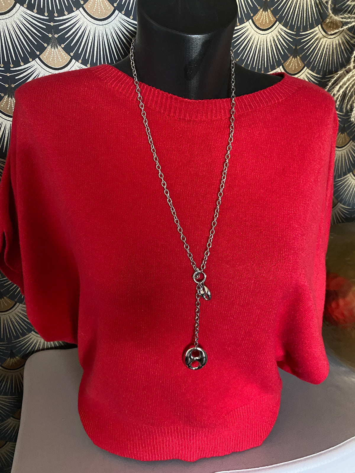 PULL APRIL ROUGE TU 36/44