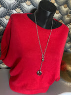 PULL APRIL ROUGE TU 36/44