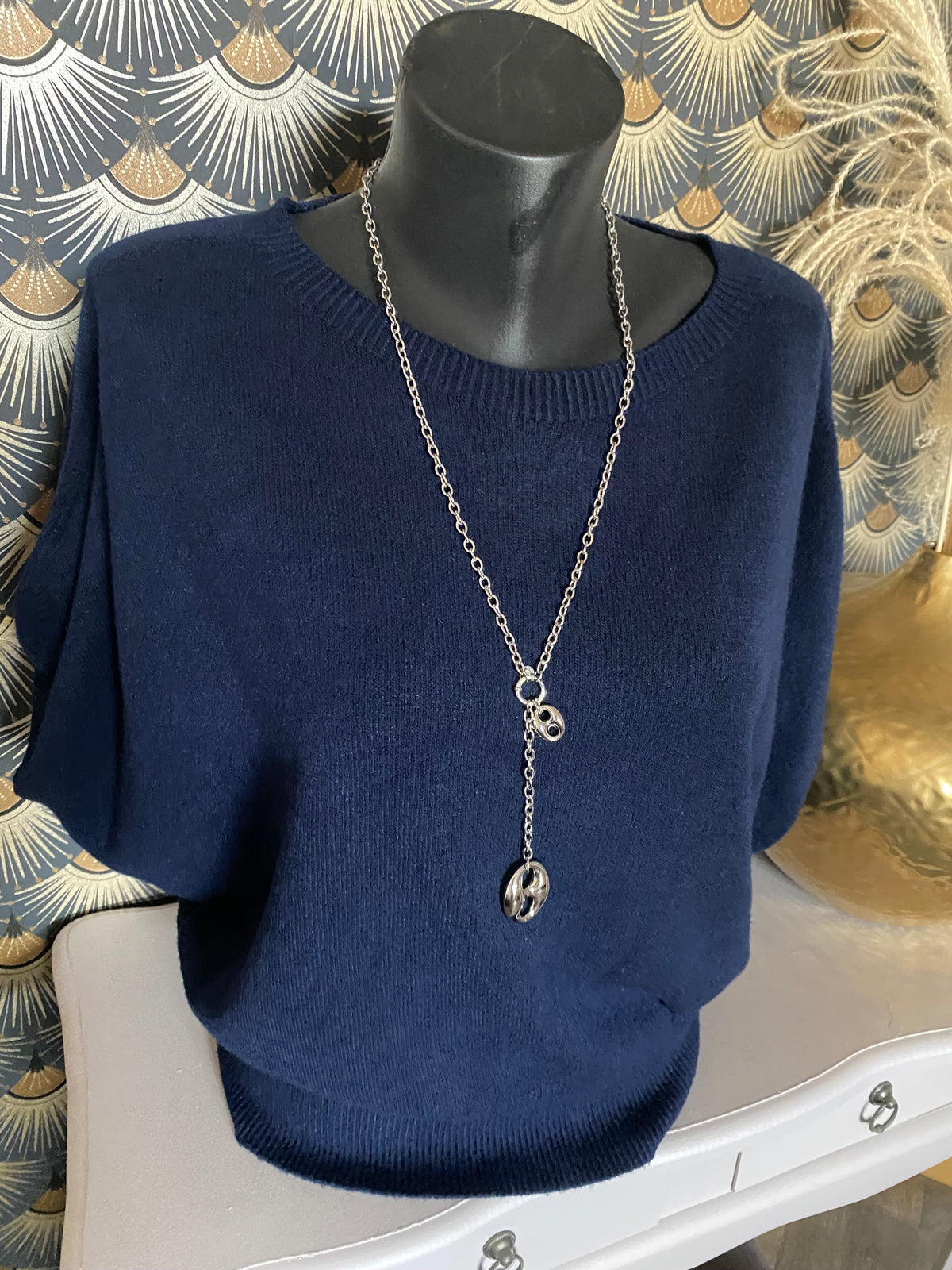 PULL APRIL BLEU MARINE  TU 36/44