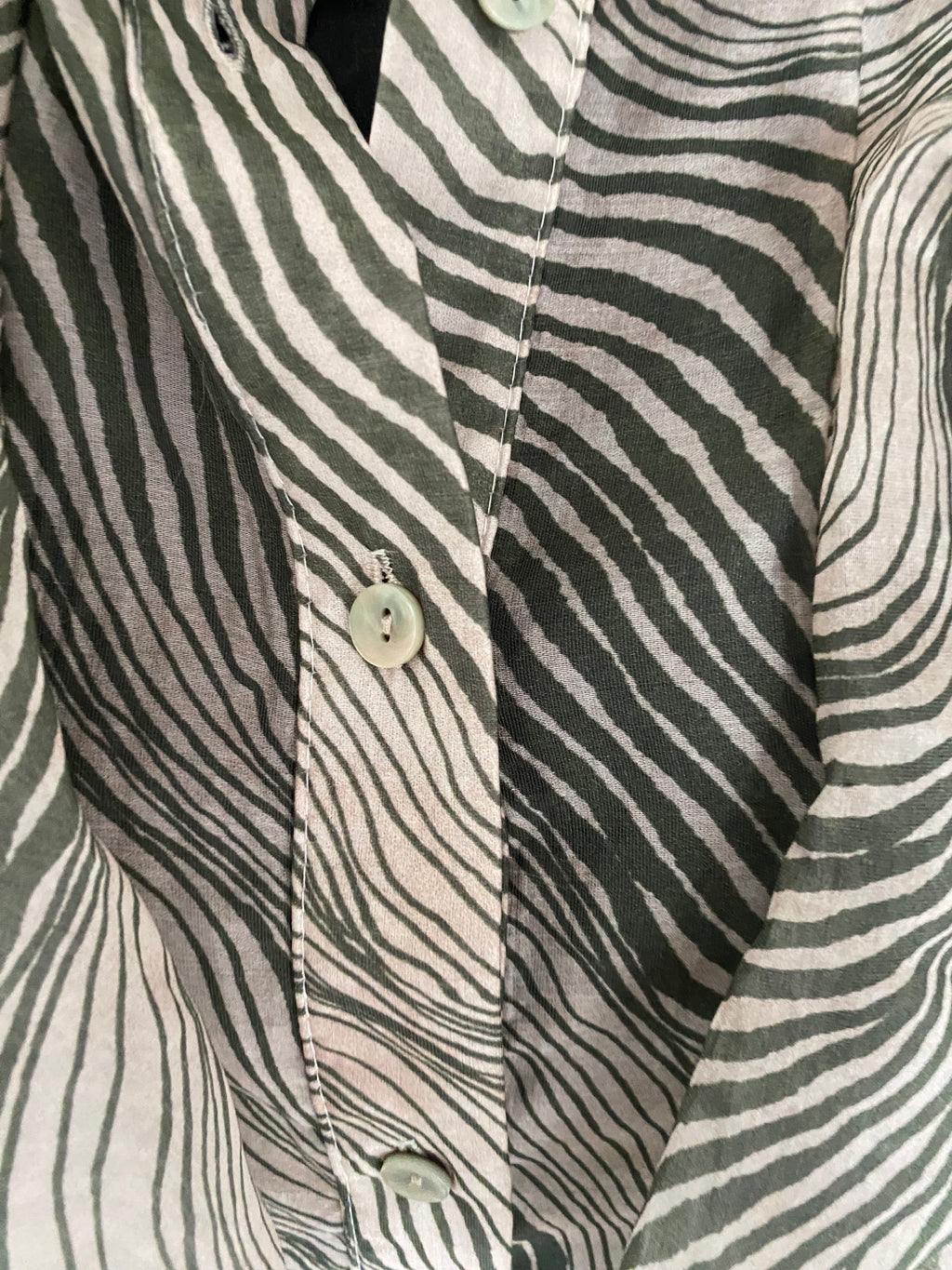 TOP FROUFROU ZEBRE KAKI  TU 36/42