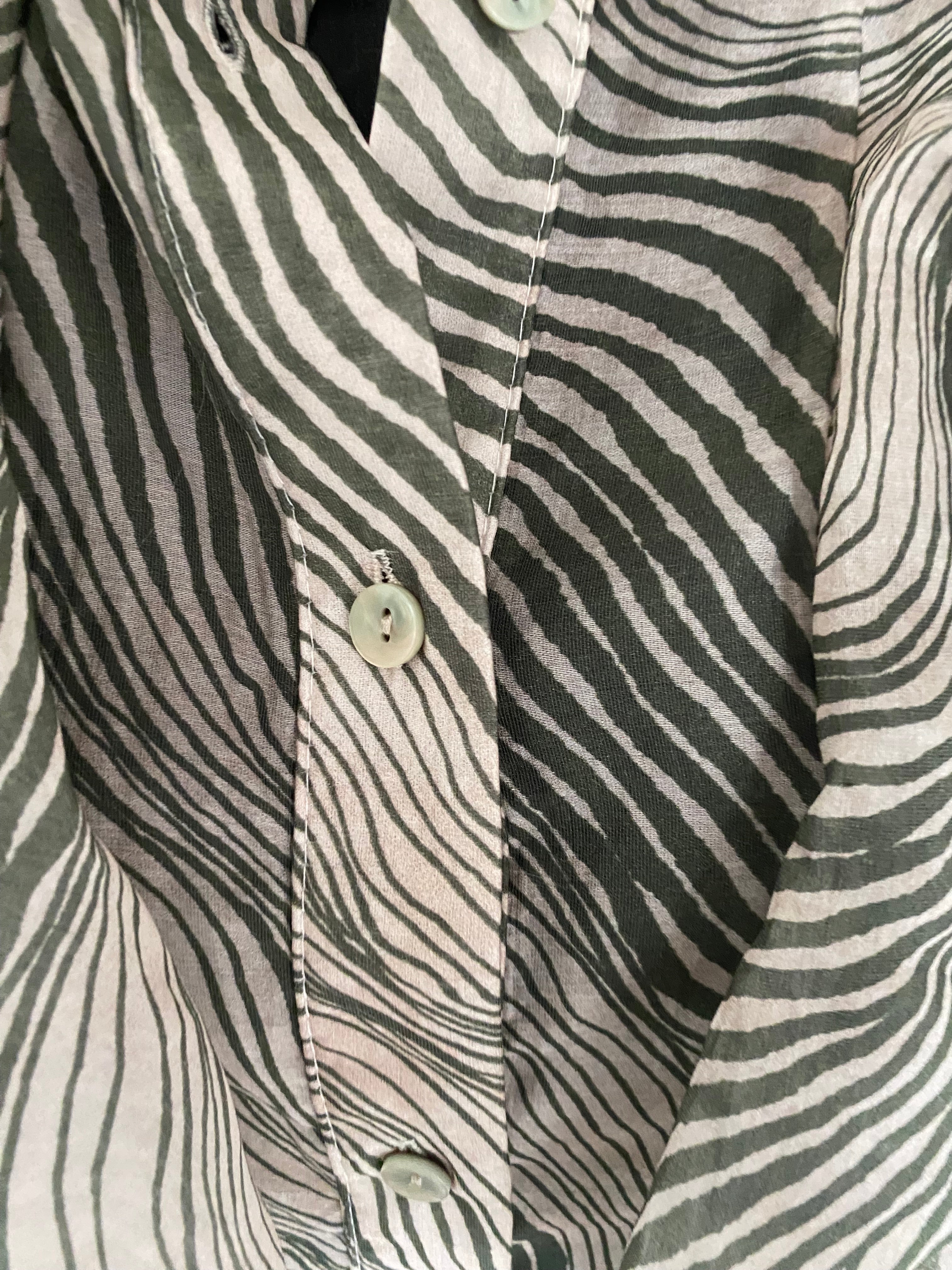 TOP FROUFROU ZEBRE KAKI  TU 36/42