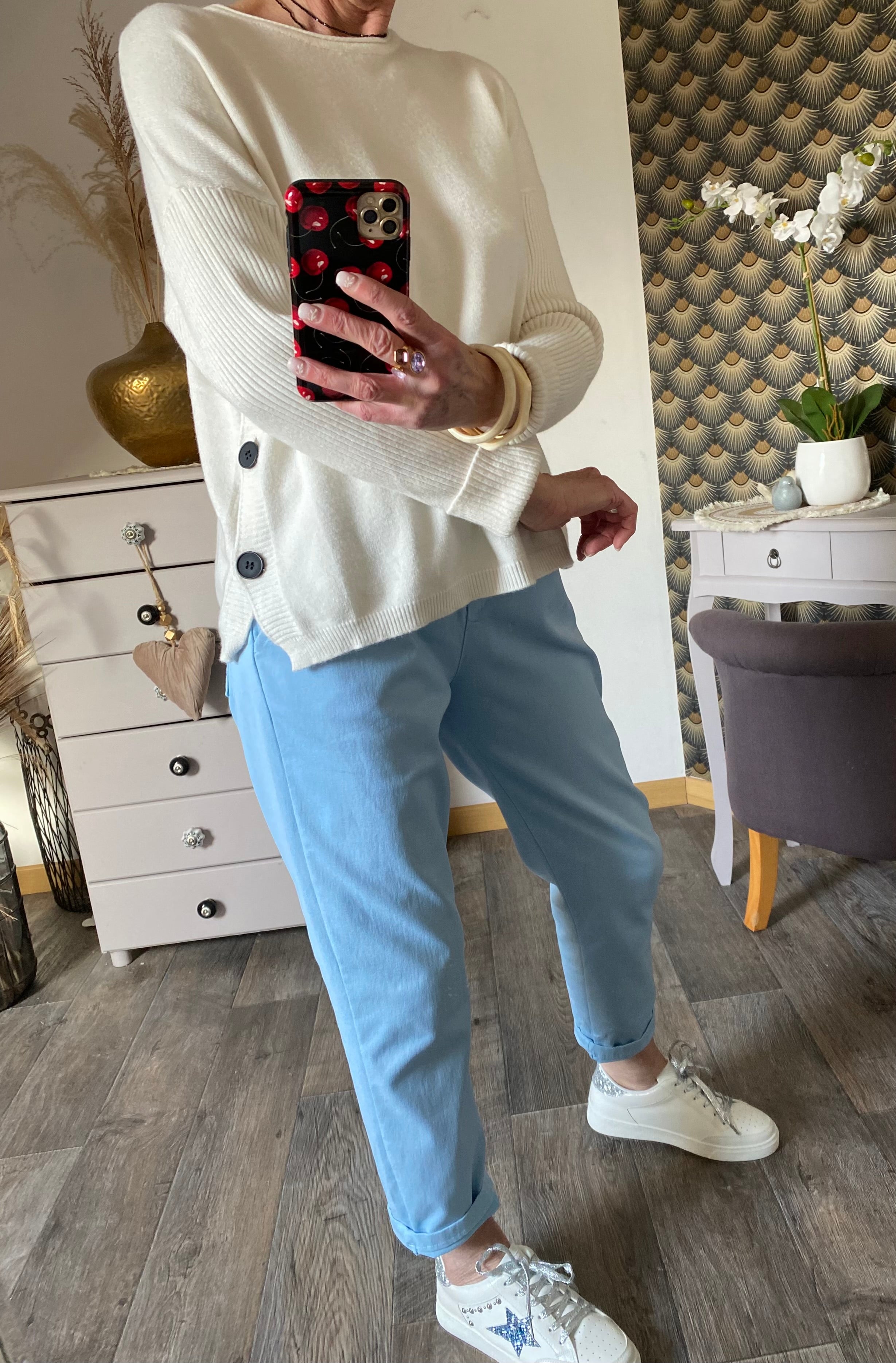 PANTALON CARLA BLEU TU 38/44