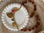 COLLIER RESINE ET ACIER INOXYDABLE COEUR