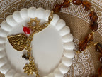 COLLIER RESINE ET ACIER INOXYDABLE COEUR