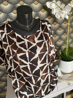 TOP CHOCO GEOMETRIQUE   36/42 petit 44
