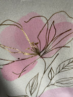PULL FIN  CARLA FLEURS ROSE  TU 38/44