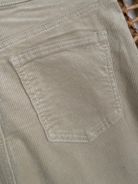 JUPE EN VELOUR COTELE ECRU 36/38 /40/42/44