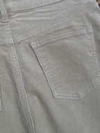 JUPE EN VELOUR COTELE ECRU 36/38 /40/42/44