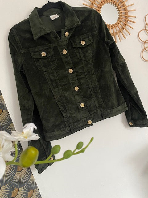 VESTE VELOUR COTELE KAKI  36/38/40/42/44