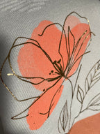 PULL  FIN CARLA FLEURS CORAIL  TU 38/44