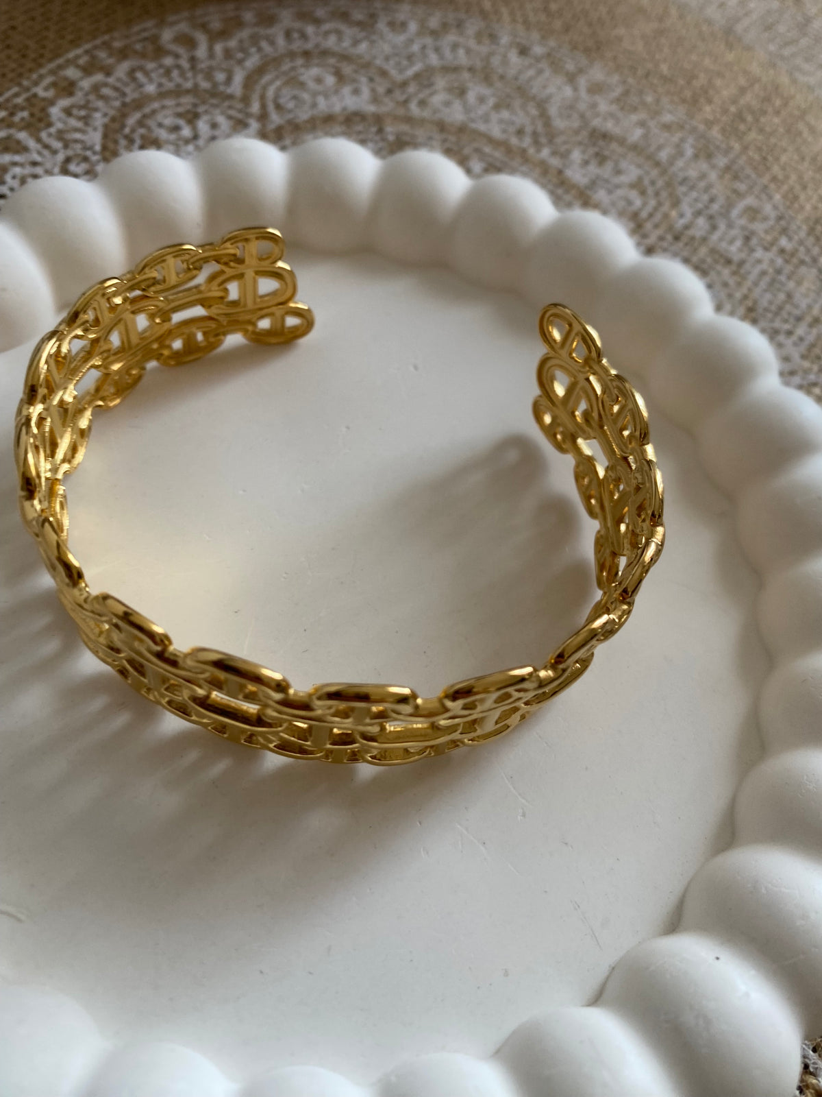 BRACELET MANCHETTE ACIER INOXYDABLE N1