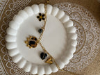 BRACELET BRELOQUES COEURS LEOPARD ET COEURS NOIRS