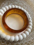 BRACELET ROND RESINE AMBRE