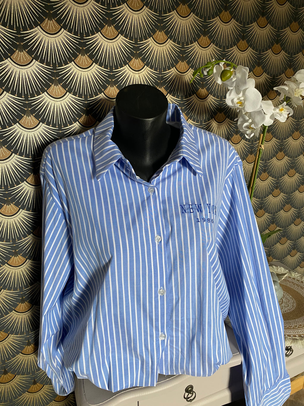 CHEMISE ZETA OTTO   NEW YORK TU 36/42  modèle 2 grosses rayures