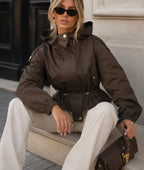 MANTEAU  EMMA  CHOCO  TAILLES : S/M/L