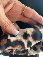 VESTE BLAZER REVERS LEOPARD    NOIR  TU 36/44
