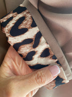 VESTE BLAZER REVERS LEOPARD    TAUPE  TU 36/44