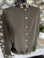 TOP CORINNE TU 38/44  TROIS COULEURS : BLEU MARINE , CAMEL, CHOCO