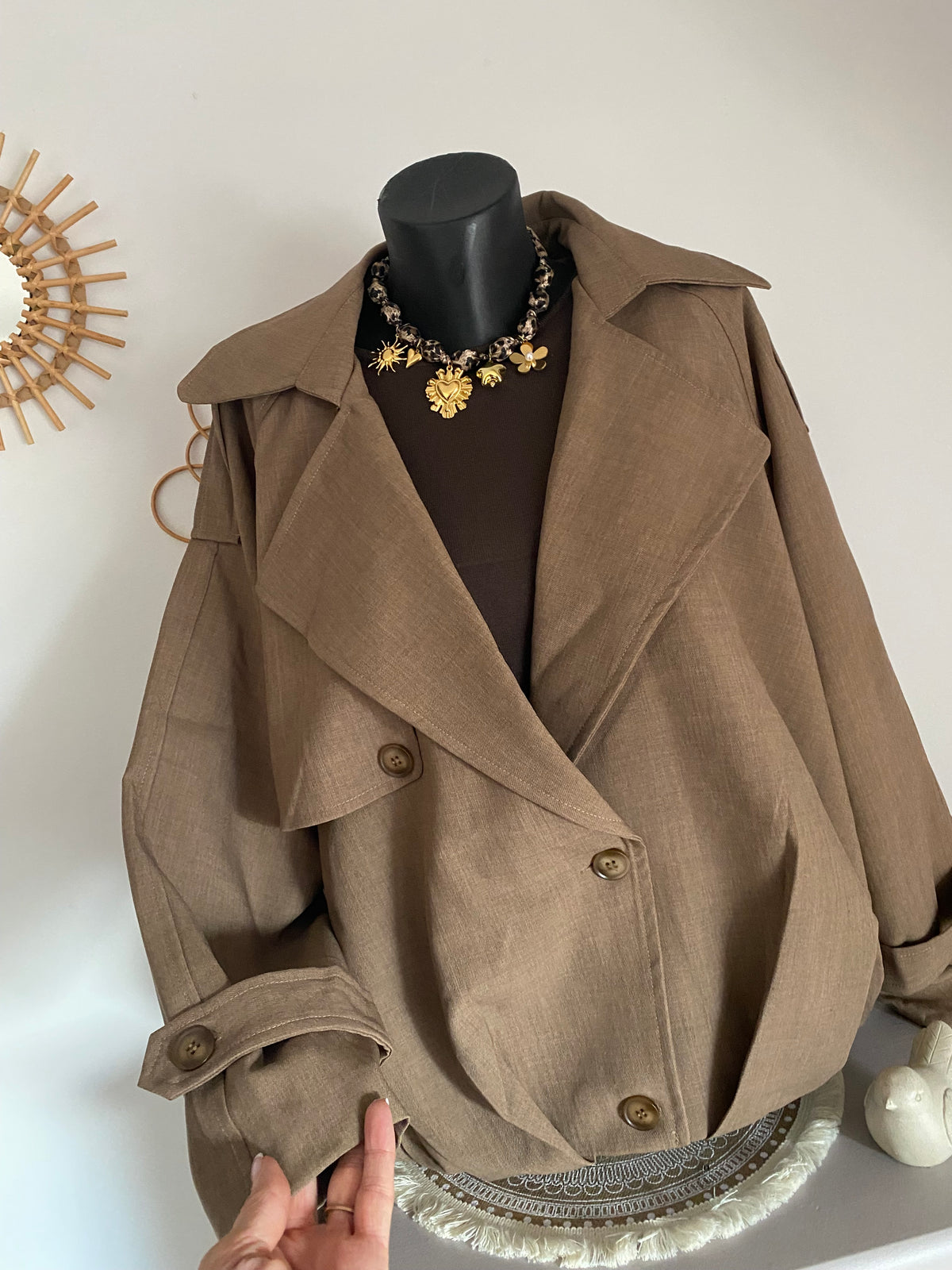 MANTEAUX LOVENA MARRON    TU 36/46