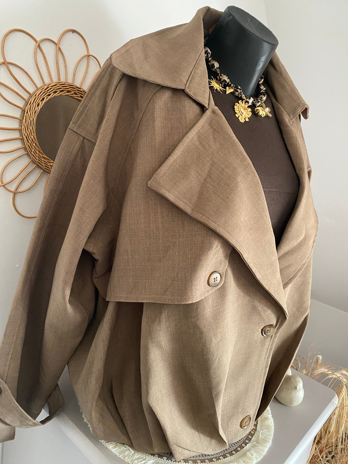 MANTEAUX LOVENA MARRON    TU 36/46