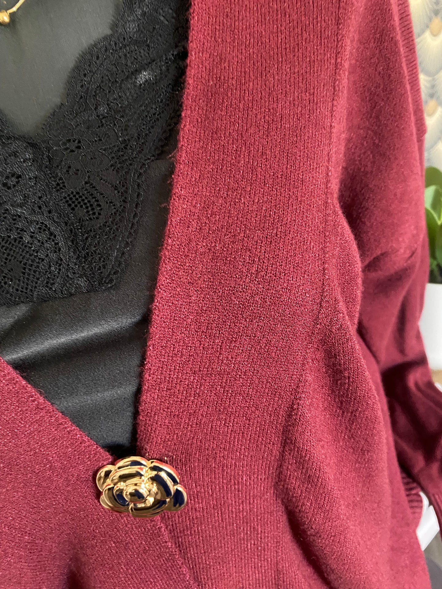 GILET ETOILE DE MER BORDEAUX  36/44