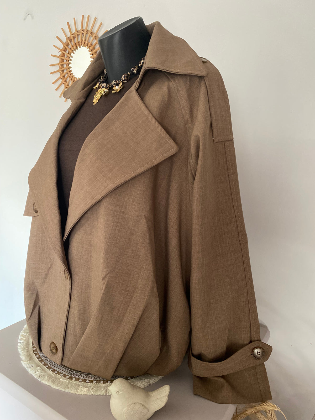 MANTEAUX LOVENA MARRON    TU 36/46