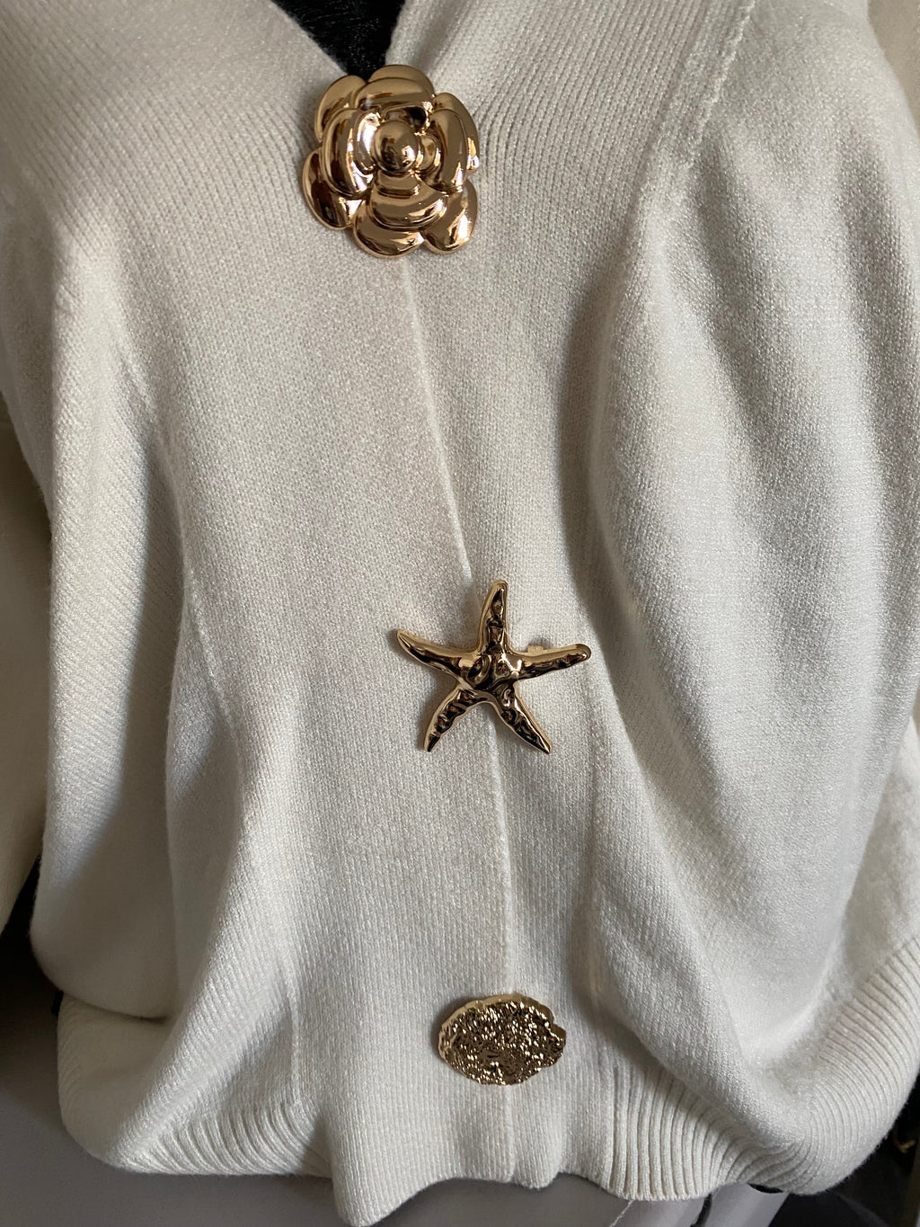 GILET ETOILE DE MER  ECRU   36/44 PETIT 46