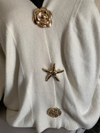 GILET ETOILE DE MER  ECRU   36/44 PETIT 46