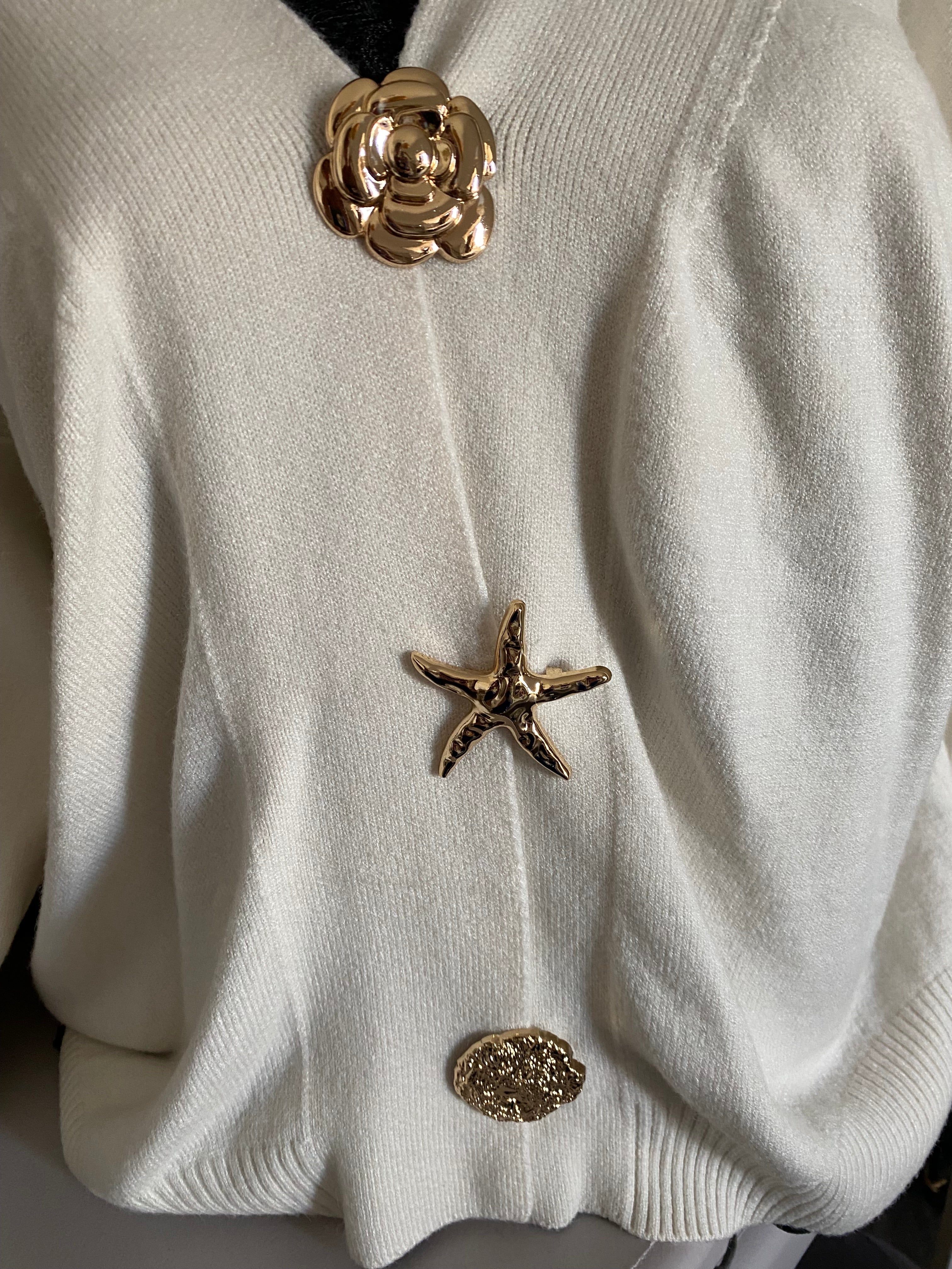 GILET ETOILE DE MER  ECRU   36/44 PETIT 46