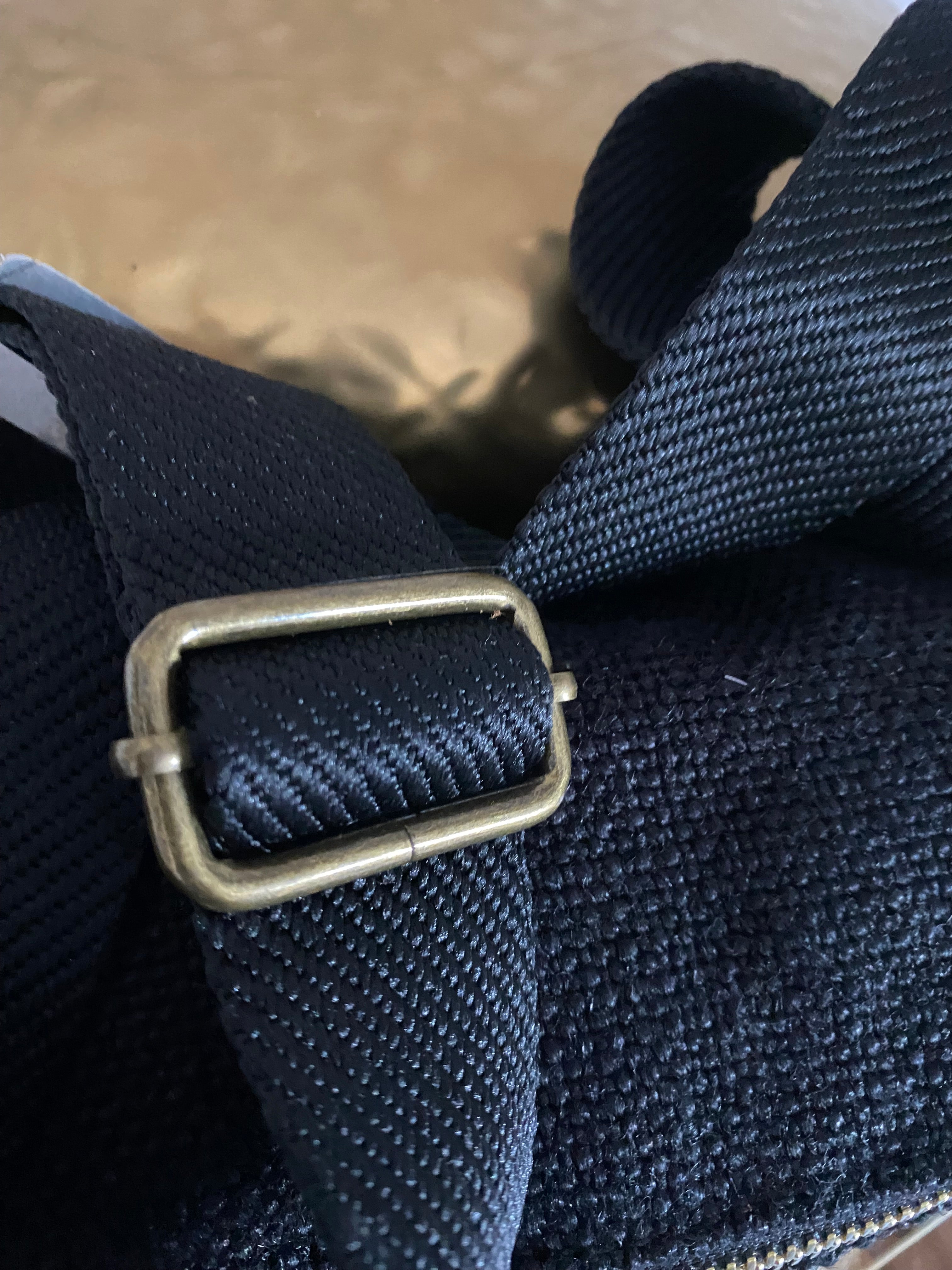 SAC BANANE NOIRE  GRAND MODELE