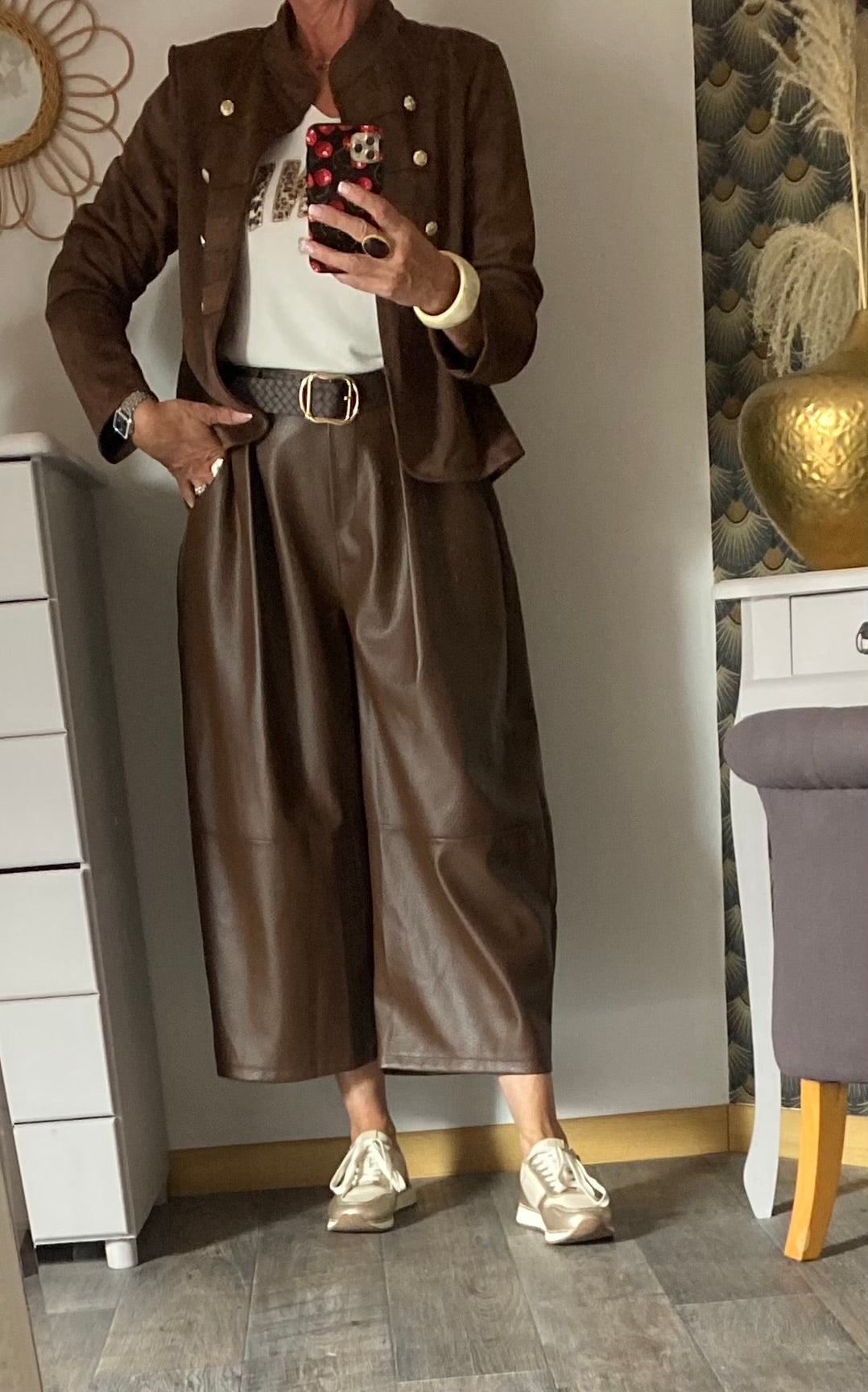 VESTE SUEDINE OFFICIER  TU 34/42 CHOCO