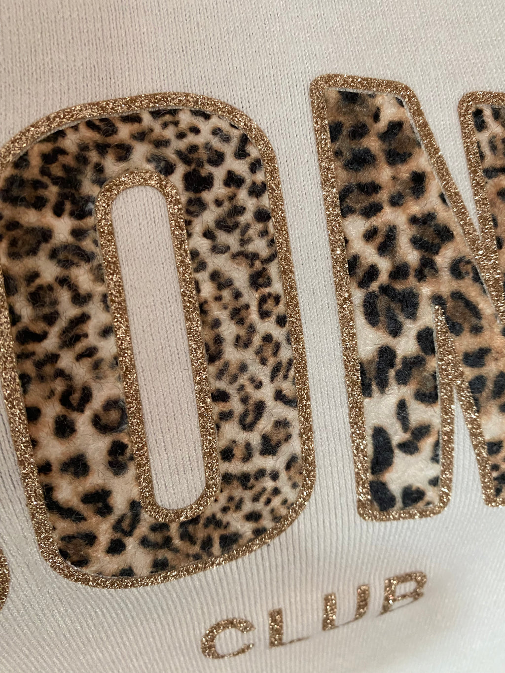 PULL FIN ICONIC LEOPARD  TU 34/42 PETIT 44 ECRU
