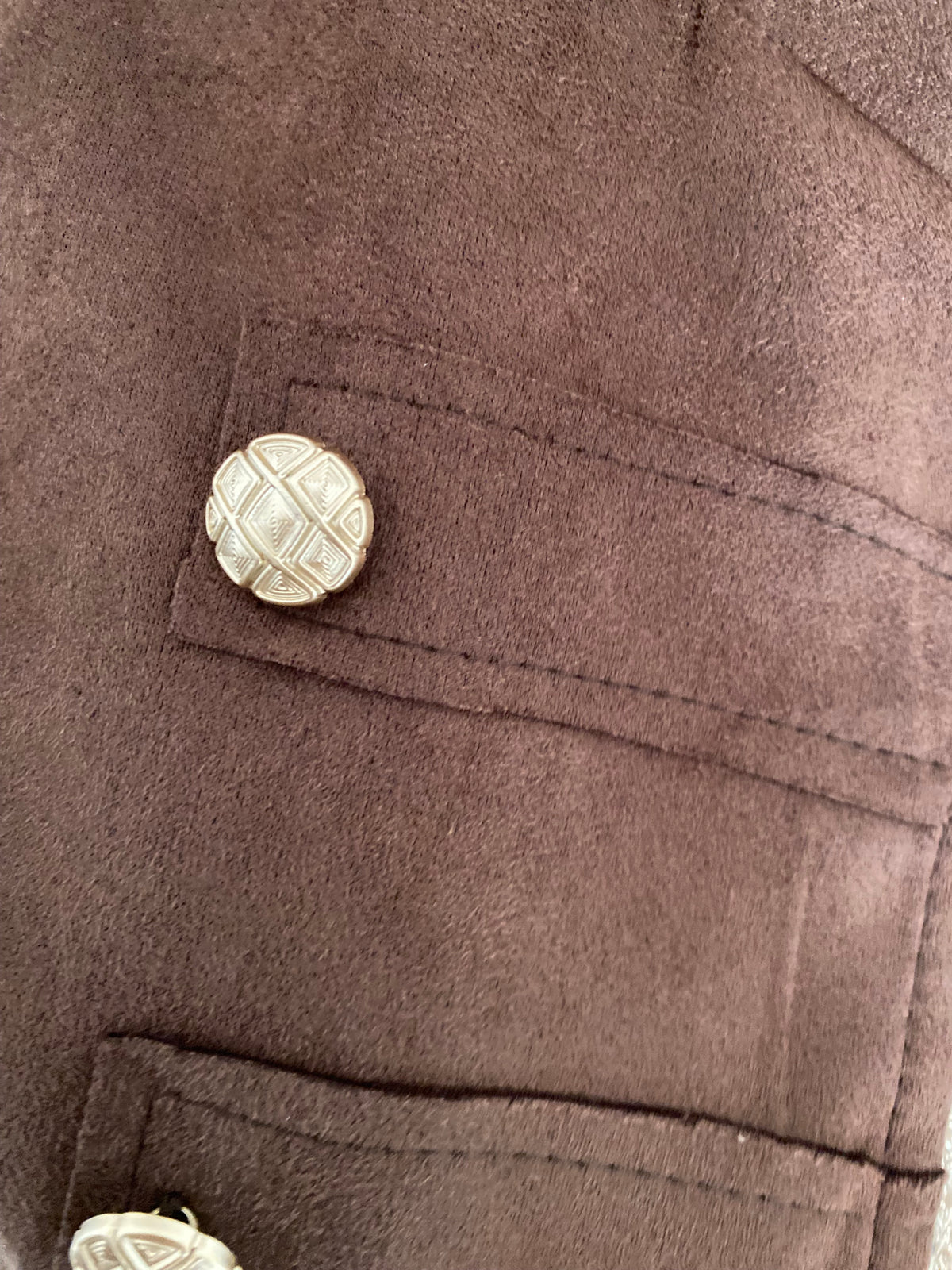 VESTE SUEDINE OFFICIER  TU 34/42 CHOCO