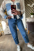 VESTE LOVENA JEAN ET DENTELLE TU 36/42