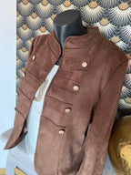 VESTE SUEDINE OFFICIER  TU 34/42 CHOCO