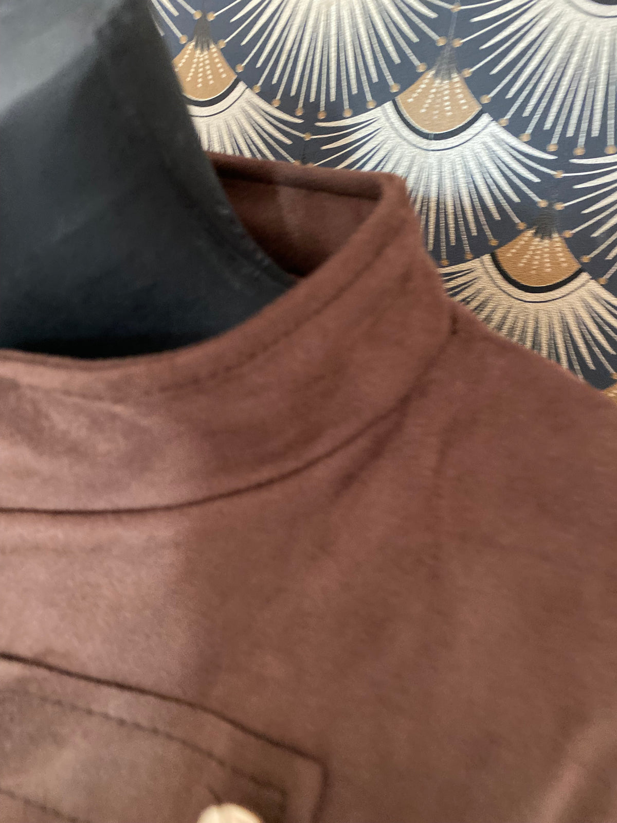 VESTE SUEDINE OFFICIER  TU 34/42 CHOCO