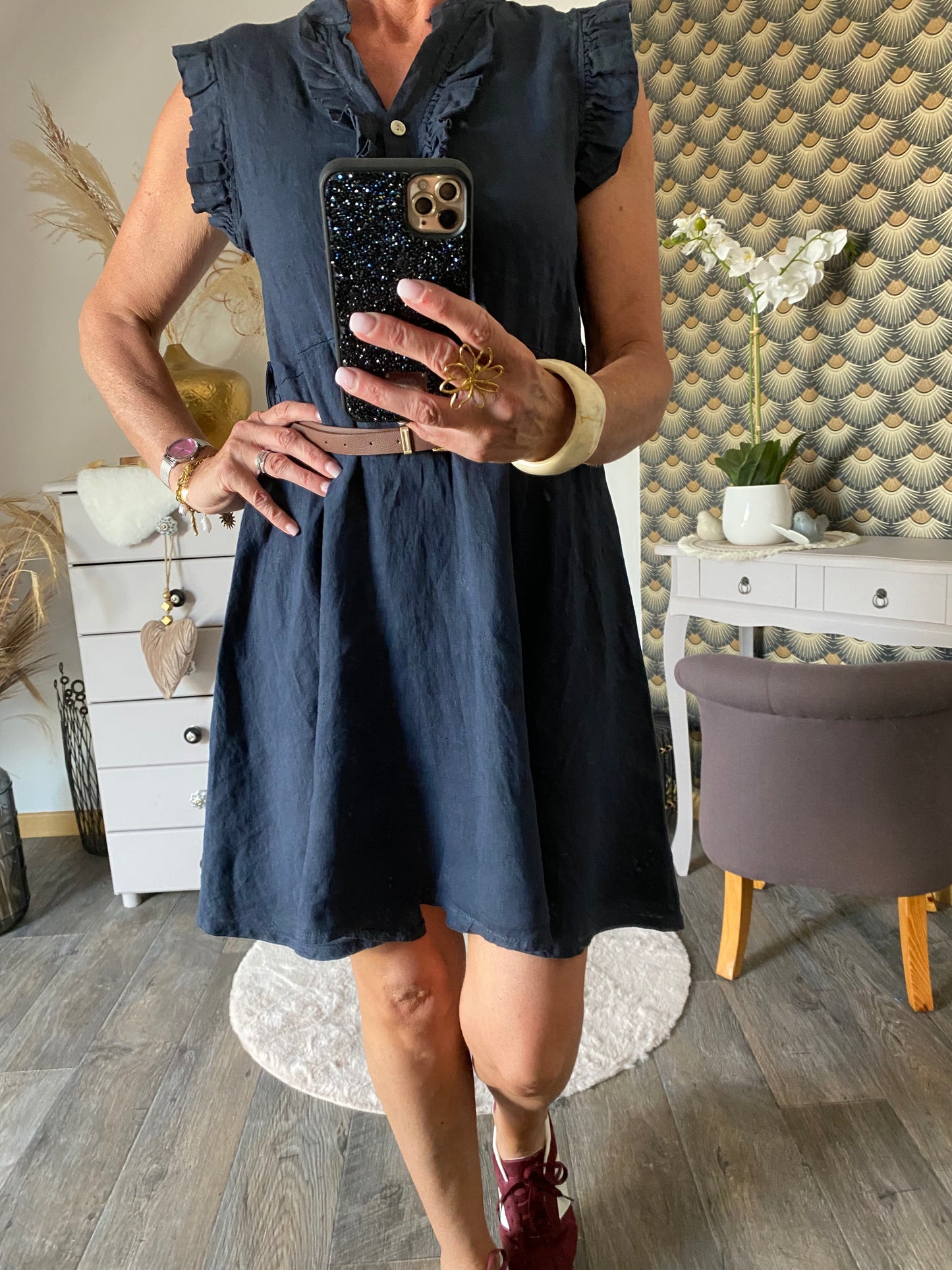 ROBE WENDY BLEUE MARINE 34/40