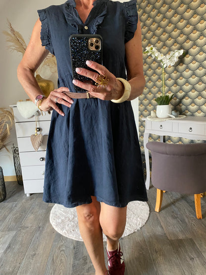 ROBE WENDY BLEUE MARINE 34/40